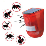 2022. Sound Alert Flash Warning Sound &amp; Light Alarm Motion Sensor 110 Decibels Siren Strobe Security Alarm System for Farm