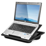 Bed Sofa Laptop Stand 7 Angles Adjustable Dual Microbead Bolster Cushions Multifunction Notebook Lapdesk Tablet Tray