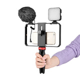 Dimmable LED Selfie Light with Tripod Selfie Light Photography Ringlight with Stand for Cell Phone Studio Rig Kit