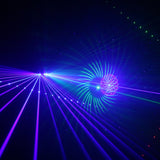 RGB Effect Scanner Laser Projector Lights DMX Disco Home Party DJ Beam Moving Ray Stage Show System Lighting 6 Eyes 24 Patterns