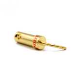 LITON Free Welding OFC Gold-plated Pin Plug Connector HIFI Audio Speaker Cable Adapter