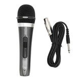 6.5mm Plug Wired Microphone Noise Isolating Cardioid Dynamic Handheld Mic Singing Microphone for Speaker Amplifier Mixer