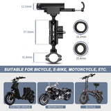 GUB Mobile Support for Bicycle Phone Mount 360 Degree Rotation Aluminum Bike Phone Holder Cycling Handlebar Phone Holder Clamp