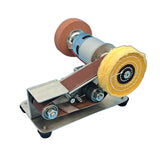 100-240V 50/60Hz Electric Belt Sander Polishing Sharpening Machine Fixed Angle Knife Sharpeners 96W Belt Sander Polisher DIY