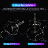 DOUBLE Wireless Guitar Pickup Acoustic Guitar Pickup System Electric Bass Preamplifier Magnetic Induction Coil Soundhole Pickup