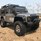 HB ZP1001 1/10 RC Car 2.4G 4WD Rc Rally Car Proportional Control Retro Vehicle LED Light RTR Model 1/2 Battery Outdoor Toys