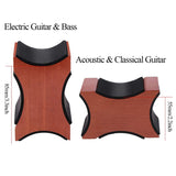 Guitar Neck Rest, Electric Acoustic &amp; Guitar Support Pillow for Changing Strings, String Instrument Wooden Neck Craddle