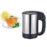 Mini Electric Kettle Stainless Steel 1000W Portable Travel Water Boiler Pot EU Plug
