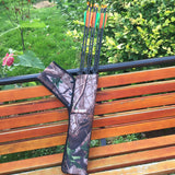 Three tube arrow pot quiver double strap can be shoulder back waist archery arrow archery archery accessories bow and arrow bag