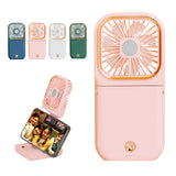 Multifunction Handheld Mini Portable Fan USB Charging With mobile Phone Holder Power Bank Halter Neck Desktop Ventilation Fans
