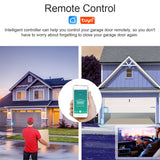Tuya WiFi Wireless Garage Door Opener Remote Controller No Wiring Support Voice Control Compatible with Alexa Google Home