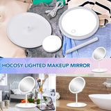 5 Times Magnifying Glass Multi Function Makeup Mirror LED Touch Luminous Makeup Table Mirror Portable LED Makeup Mirror