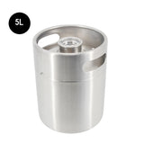 Mini Keg 5L/128OZ with Type S Spear Single Wall Portable Ball Lock Spear Works Craft Beverage Kombucha Nitro Coffee Seltzer