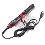 HQT-908B Hair Straightener Durable Electric Straight Hair Comb Brush Fast Heated Ceramic Hair Straightening Brush EU/US Plug