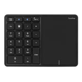 2.4G+BT4.2 Wireless Dual-mode Numeric Keyboard Portable 22 Keys Financial Accounting Office Keyboard with Touchpad