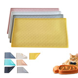 Silicone Mat Pet Dog Cat Clacemat Food For Puppy Bowl Pad Dogs and Cats Waterproof Feeding Mats Non-slip Pet Excrement Pads