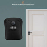 Wall-mounted key safe weatherproof No. 4 combination key storage lock box indoor and outdoor password key box key lock box