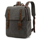 Canvas capacity business Schoolbag large backpack backpack outdoor leisure travel computer bag vintage men's bag