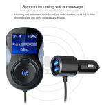 FM Transmitter Bluetooth-compatible Audio Car Mp3 Player Wireless Car FM Modulator Handsfree Car Kit LCD Display  for iPhone X