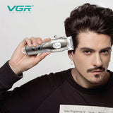Full metal barber lithium battery hair clipper professional hair trimmer for men beard electric haircut machine rechargeable