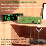 Diy electronic clock kit ESP8266 wifi 8 bit digital clock temperature date year alrm time display automatic dimming