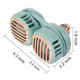 Portable Neck Fan Hands-Free Personal USB Fan-Ultra-Light Rechargeable Battery Operated Bladeless Fan 4 Speeds Green