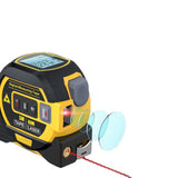 3in1 Laser Rangefinder 5m Tape Measure Ruler LCD with Backlight Distance Meter  Area Volumes Surveying Equipment