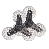 1 Pair Stair Climbing Shopping Cart Replacement Wheels Trolley Casters for Shopping Laundry Cart Household Hardware