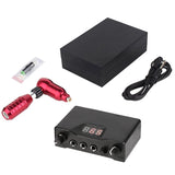 Rca Interface Rotatable Tattoo Tattoo Machine Red &amp; Double Led Display Tattoo Power Supply Permanent Us Plug