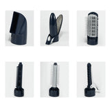 7-in-1 Multi-Function Rechargeable Professional Negative Ion Hair Dryer With Comb Curling Wand With 7 Attachments