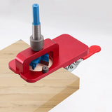 Woodworking Hole Opener 35MM Hinge Jig Kit Door Hinge Drilling Guide Locator Hole Puncher for Carpenter