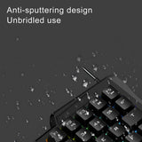 One-Handed 35 Keys Gaming Keyboard RGB Backlit Portable Ergonomic Mini Gaming Keypad Game Controller For PC PS5 PS4 Xbox Gamer