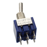 5Pcs 3 Position 2P2T DPDT ON-OFF-ON Miniature Mini Toggle Switch With 10Pcs 6 Pin 3 Position DPDT Panel Slide Switch