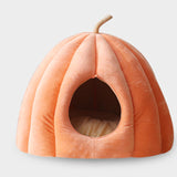 Winter Warm Cats Bed Nest Washable Dog Mat Soft Cute Cat Bed House Indoor Dog Beds for Small Dogs Removeable Pet Pumpkin House