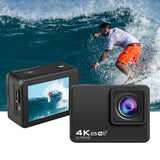 4K / 60Fps WIFI Action Camera 170 degree Wideangle EIS Underwater Waterproof Camera Helmet Go Sports Pro Vlog Camera