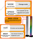 LED Light RGB Sound Control Lights App Control Music Rhythm Colorful Pickup LAMP DJ Disco Car TV Computer Desktop Decora Lights