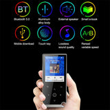Bluetooth-compatible 5.0 Lossless Mp3 Music Player 2.4-inch Screen Hifi Audio FM/Ebook/Recorder/MP4 Video Player
