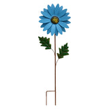 Outdoor Waterproof Ornament Universal Home Decor With Stake Garden Iron Sunflower Rustproof Vivid Natural 3D Craft Easy Use