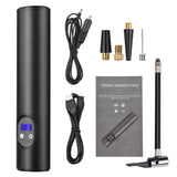 Compressor Air Inflator Tire Pump 12V 150 PSI Digital LCD Pressure Gauge, LED Light2000mAh Rechargeable Battery, Memory Function