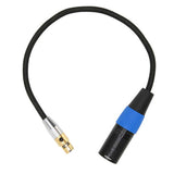 XLR Male to Mini XLR Female Cable Professional 3 Pin XLR Cable Adapter for Camera Mixer Microphone Recorder