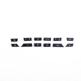 12 pcs Button Key Caps Repair Kit A/C Heater Switch Cover 61319313923 Fit for BMW 5 6 7 Series F07