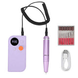Nail Drill Electric Strong Compatibility LED Screen Large Capacity Simple Oporation Manicure Nail Drill for Woman for Salon