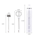 Portable Electric Milk Frothers Rechargeable Foam Maker Handheld Foamer Kitchen High Speeds Drink Mixer Coffee Frothing Wand