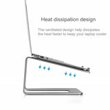 Laptop Stand Desk Elevator Holder Laptop Riser Aluminum Notebook Cooling Stand