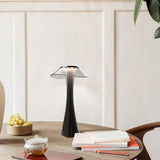 LED Table Lamp Dimmable Eye Protection USB Charging Smart Touch Switch Bedside Lamp Transparent Crystal Creative Table Lamp