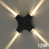 Outdoor Lighting  LED Wall Lamp Waterproof IP65 Aluminum Surface Mount  Sconce AC110V 220V Home Living Room Decoration