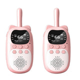 Walkie-Talkie, 3KM Children's Walkie Talkie Parent-Child Interactive LED Light with Waterproof USB Charging