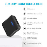 Bluetooth 5.0 Audio Transmitter Receiver CSR8675 Aptx HD Adapter Optical Toslink/3.5mm AUX/SPDIF for Car TV Headphones etc