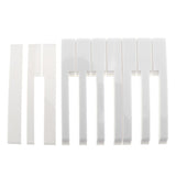 52pcs Piano Accessories Piano Keytop Repair Parts with White Color for Piano