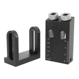 15pcs Oblique Hole Locator Drill Bit Woodworking Pocket Hole Jig Kit 15 Degree Angle Drill Guide Set Hole Puncher DIY Wood Tools